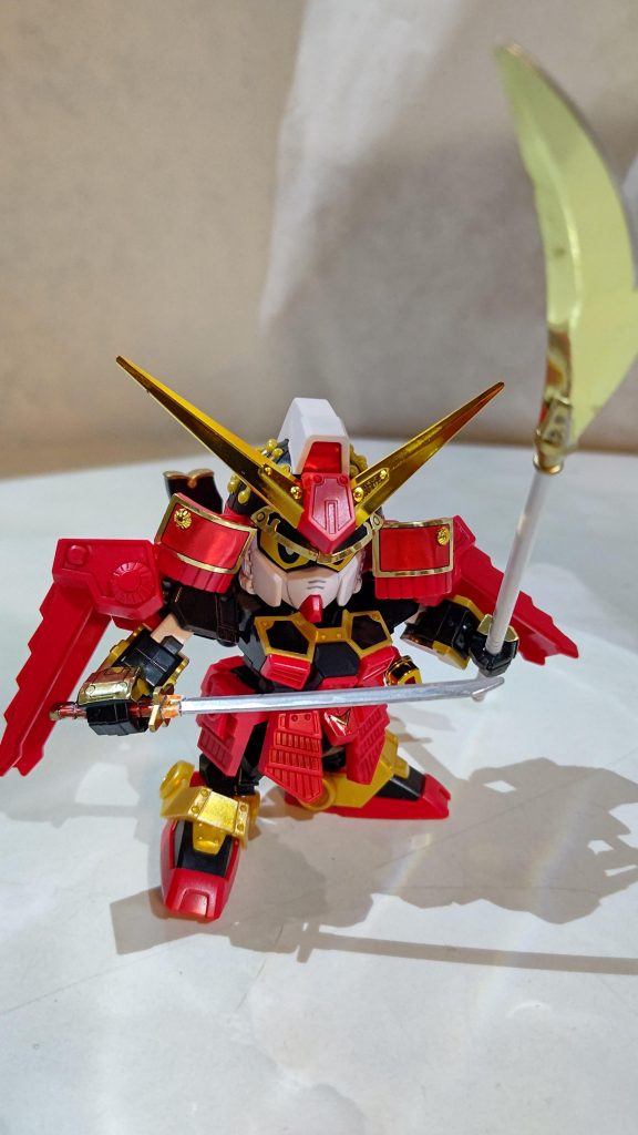 続いては頑駄無七人集の頭、二代目大将軍の従兄弟にして後の三代目大将軍の武者頑駄無！最近これのMG版手に入れまして、来年の子供の日までには組み立てたたいと思っておりますw