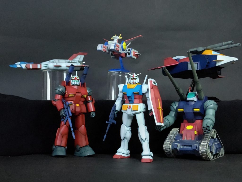 ホワイトベース隊揃いました以下、制作工程です。