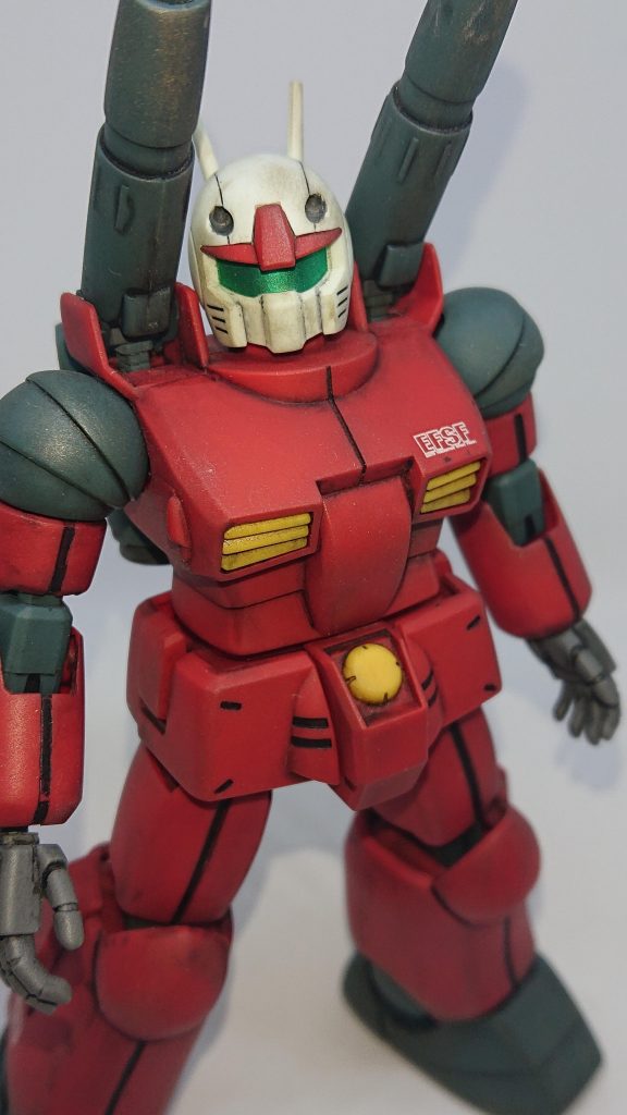 バルカン部分はグレーで塗装