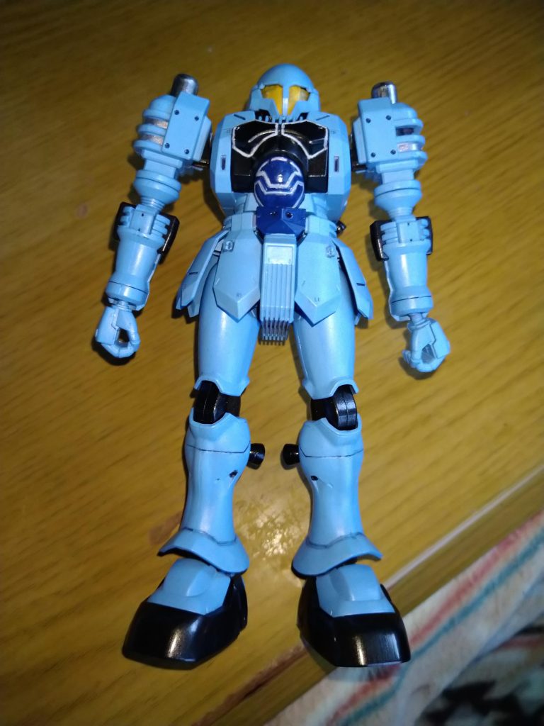 白いラインを乗り越えた後は特に苦労無く進めることが出来ました…!……後にとある機体で辛い辛〜いエングレービング塗装をするとはこの時は知る由もなく…