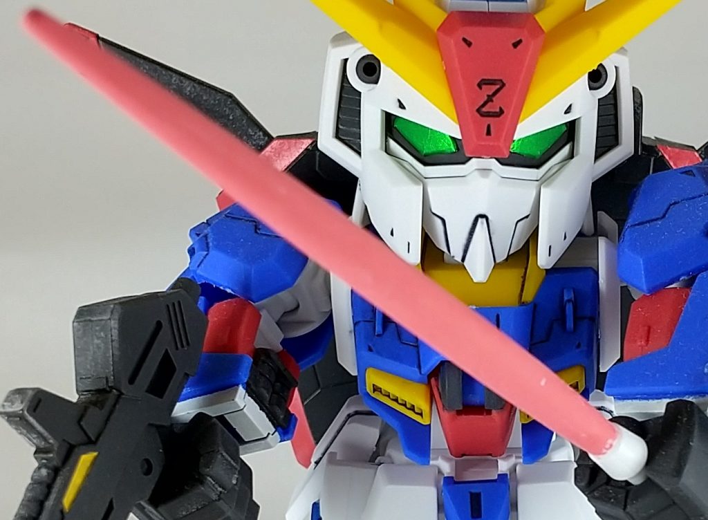 ちなみに、ビームサーベルをアクリルガッシュで筆塗りしてから、筆塗りの面白さに気がつきました。