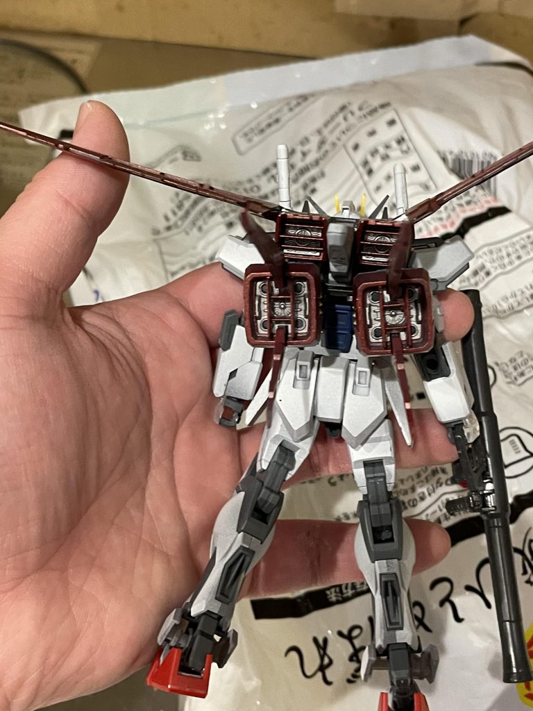 スラスター中はメタリックシルバー塗ってみた