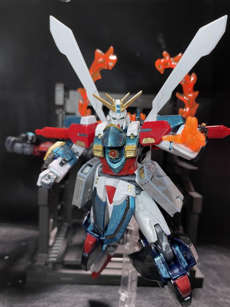 最後はエフェクトをつけてのゴッドフィンガーでのポージングです