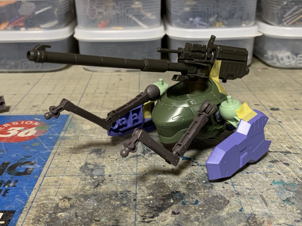 砲にバルバトスの滑空砲、アームはキマリスヴィダールのサブアームを持って来ます。