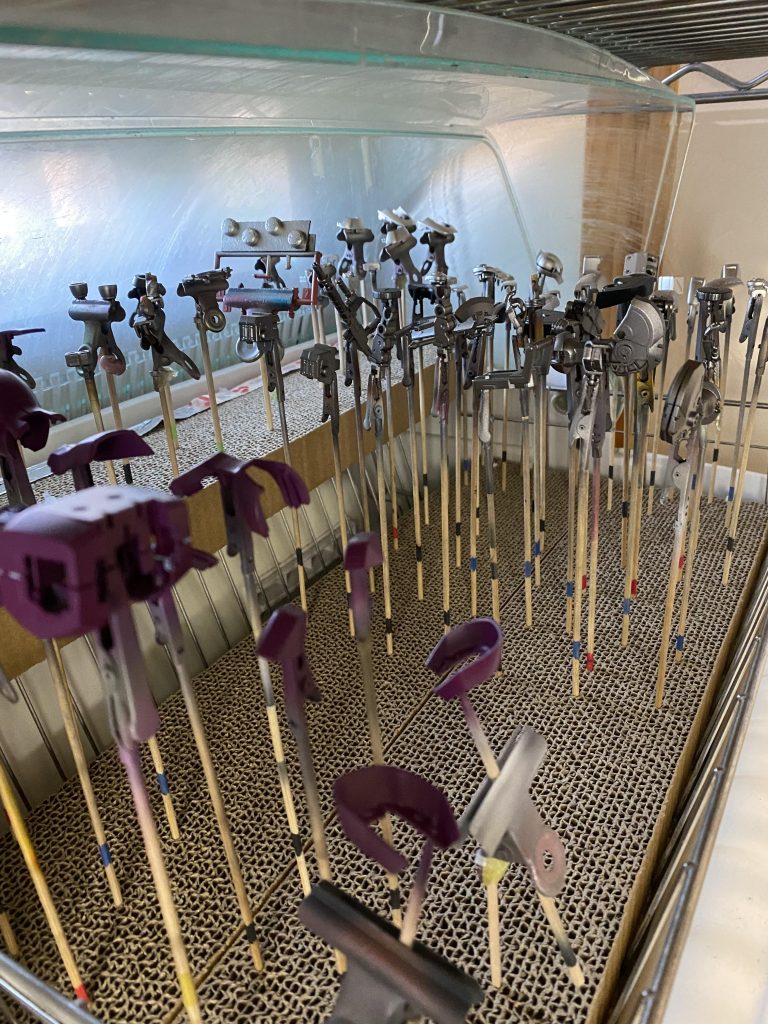 サフ完了。乾燥には使わなくなった食器乾燥機を使用してます。