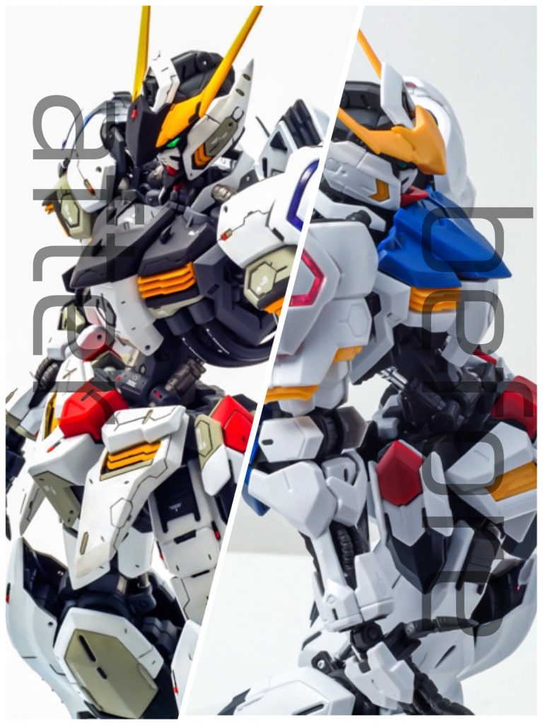 比較です。レッドポイントはいつもより太めMG対応0.5ミリ×0,7ミリです。