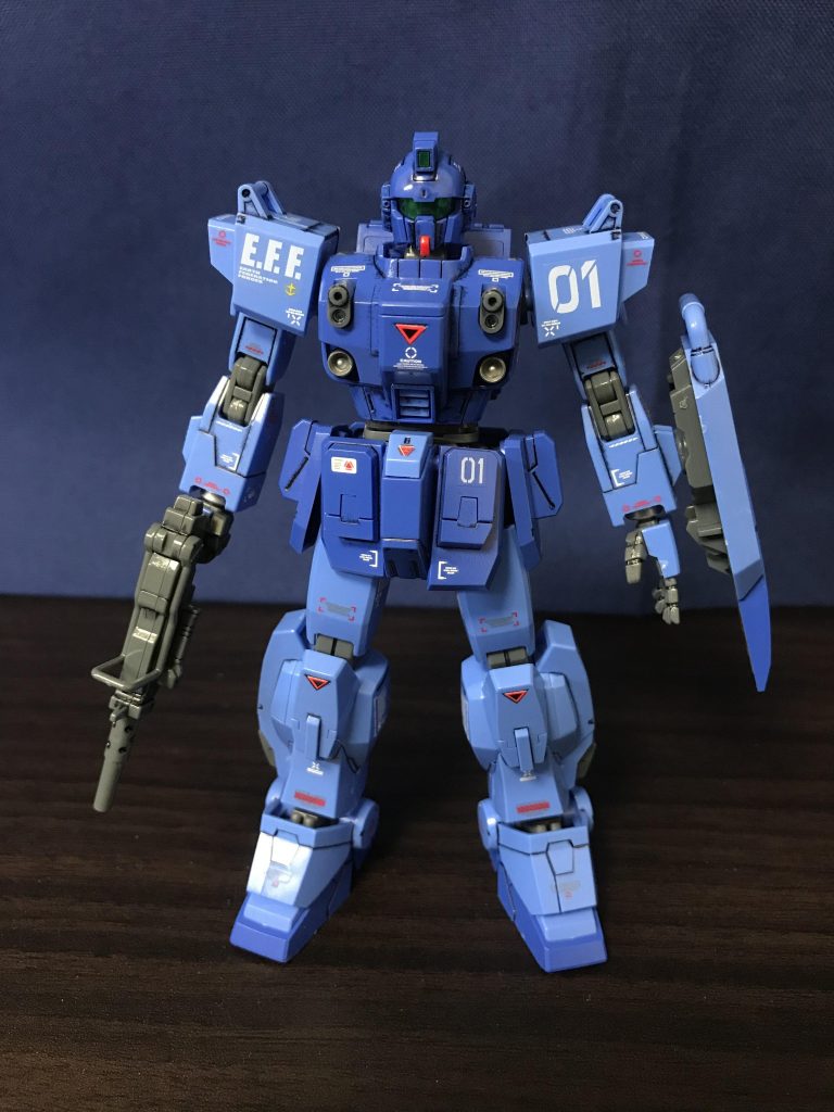 素立ち、正面から。EXAMシステムを備えたイメージがでるように、墨入れを濃くし、わざと流れるようにしました。おどろおどろしい怖さを表現しています。