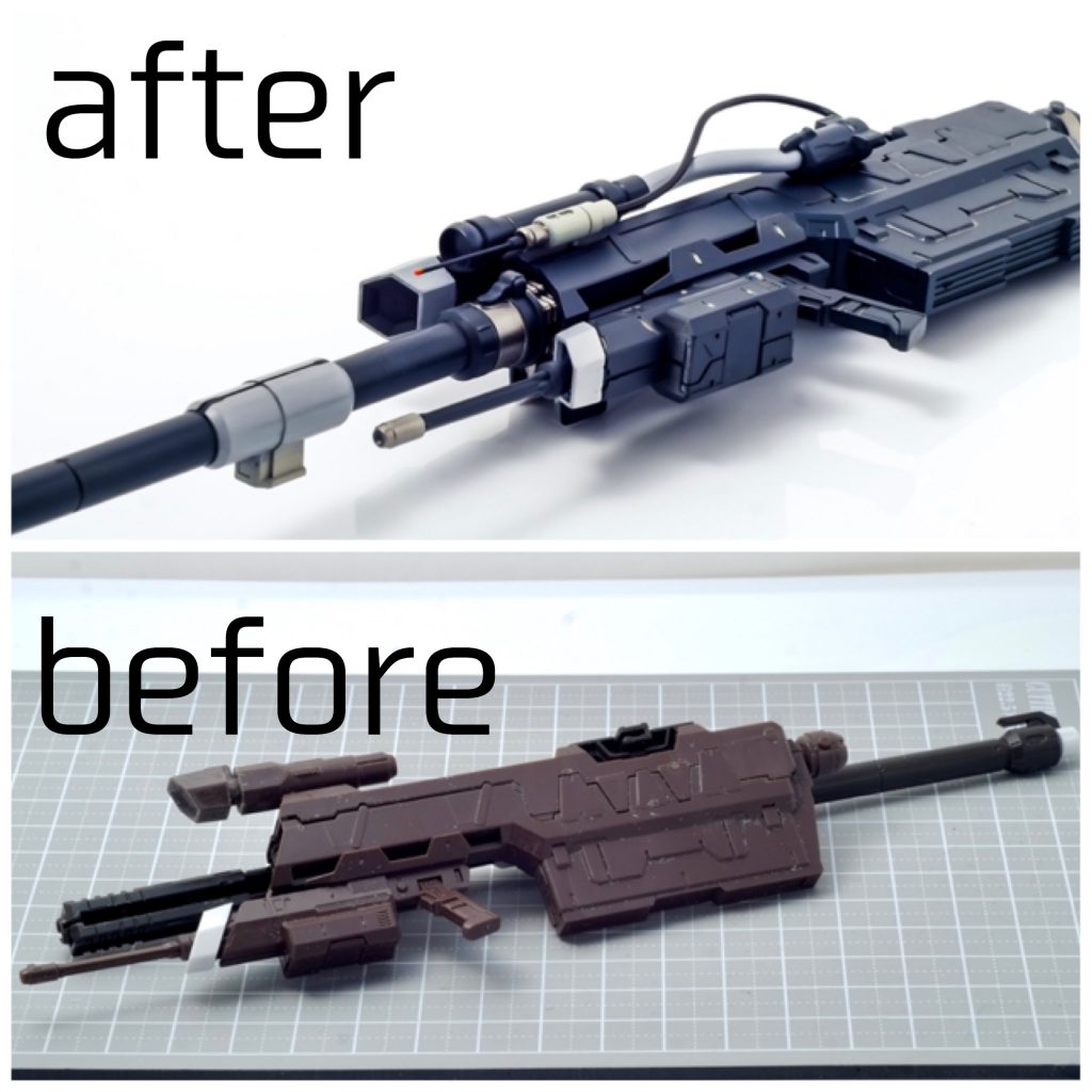 滑腔砲ビフォーアフターです。