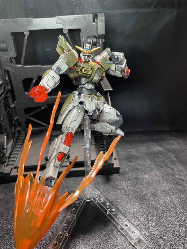 次は次元覇王流聖槍蹴りで一枚撮りました。