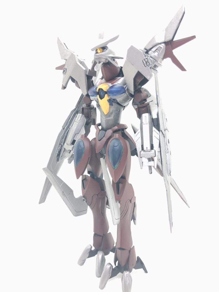 煌ギラーガの腰や首を延長してスタイルを変更してます