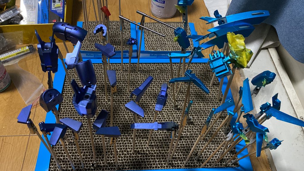 塗装後の写真完成して写真撮影後にまだ原色部分が薄く見えてしまってました…(光当ててわかりました)次回の反省点です