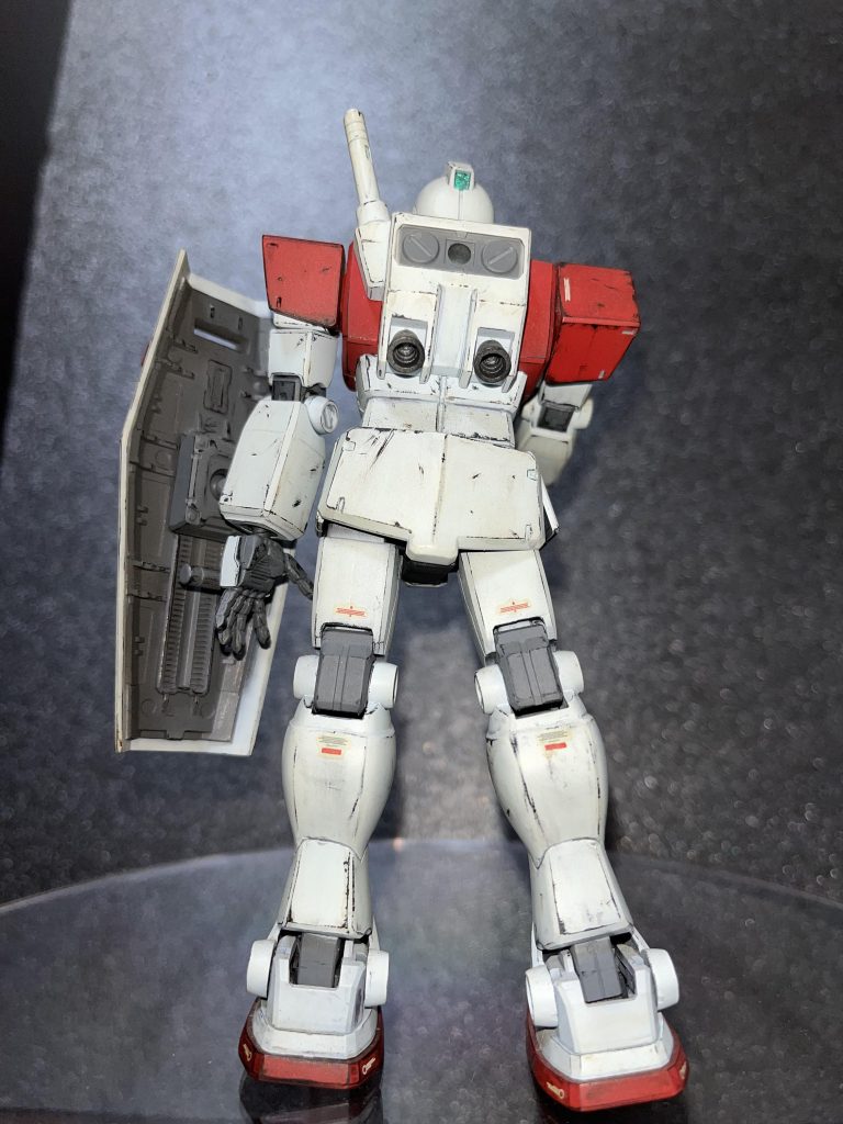 バックショット。黒立ち上げで塗装 