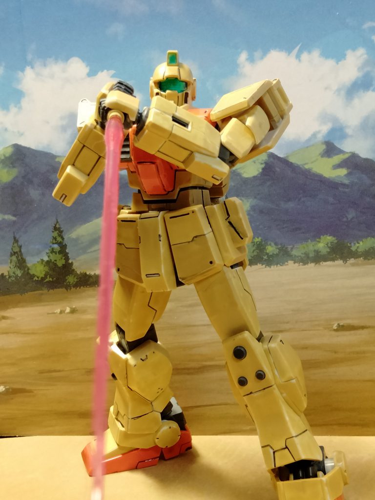 両手持ち！PS2の連邦vsジオンにおける陸ジムのサーベル動作です。