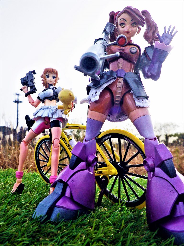 更に改修された？リックドギャン子との揃い踏みです！重装型なので、フミナパイセンよりもでかくなっているのが・…（笑）