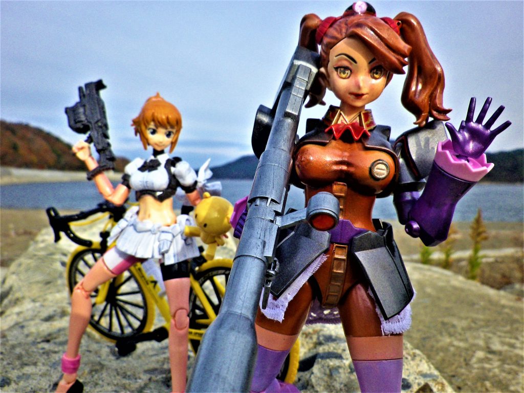 二人そろってパチリ！力業で何とかごまかした？ツーショットが・・・（汗）