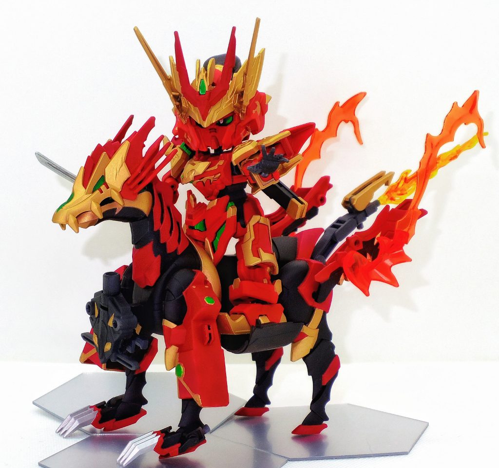 『神獣 麒麟』紅孩児が召喚する神獣。紅孩児の愛馬でもある。身体から、炎が出ている。