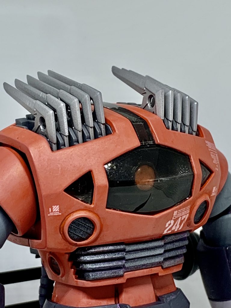 モノアイをちょっと大きめのレンズパーツに交換しました。ラブリーさアップ。