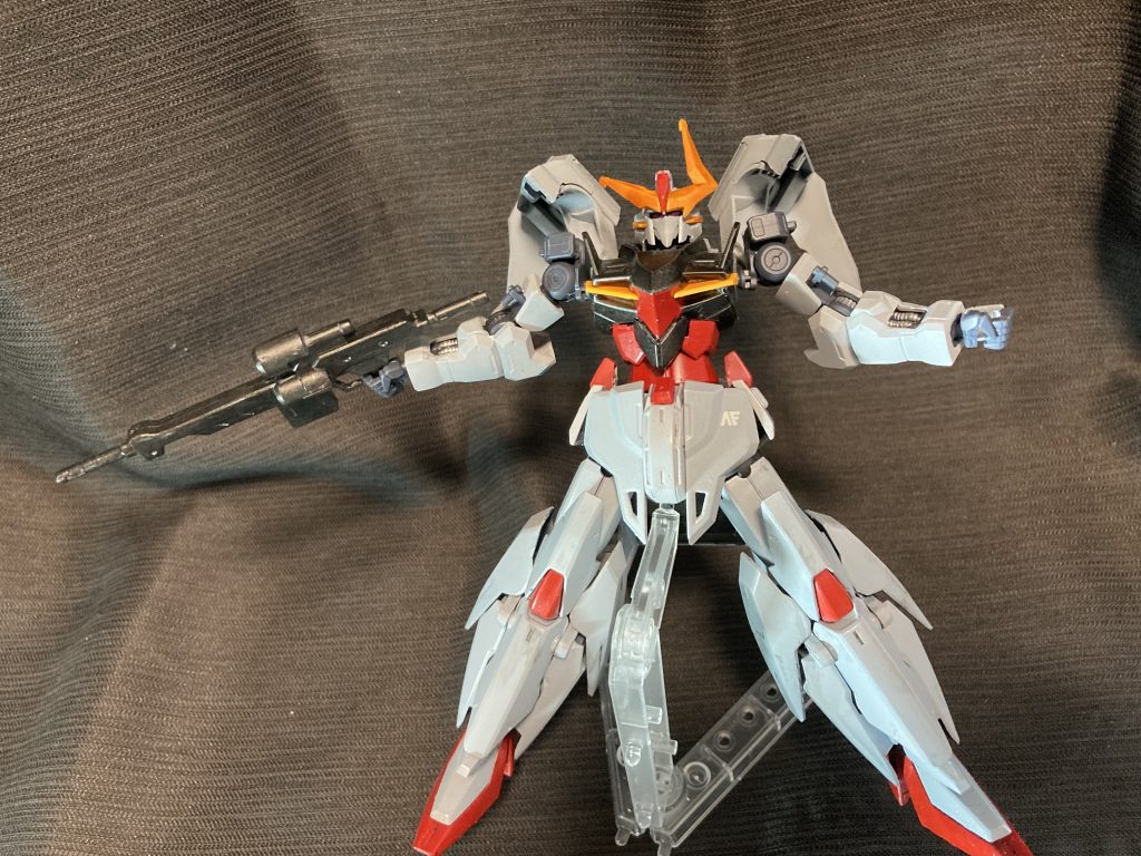 肩アーマーを展開。手持ちのキットとパーツであれこれ組み合わせを考えるのは中々に楽しかったです。ご覧いただきありがとうございました。