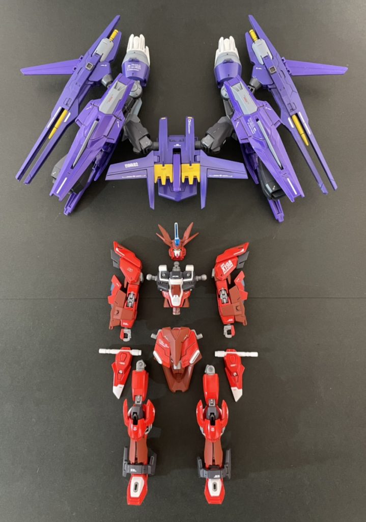 最後はいつもの制作最終写真で締め。HGインフィニットジャスティスは非常に完成度の高いガンプラだったので、どこを改造するか非常に悩みましたが、使えそうなパーツを日々探し、モチーフが決まってから一気に仕上げました!ただ、今回、パーツの接着方法などかなり強引だったので、仕上げたポージング中にポロリしまくりで大変でしたw次回からは接続軸などを設け、強度面も改善していきたいと思います!制作過程などはインスタグラムにありますので、よろしければそちらもどうぞー!!最後までご覧いただき、ありがとうございました!!