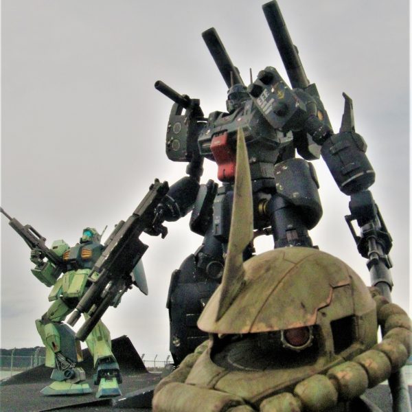 ＲＥ1/100　ガンキャノン・デティクターのボックスアートをお手軽？外ロケで撮影してきました（笑）