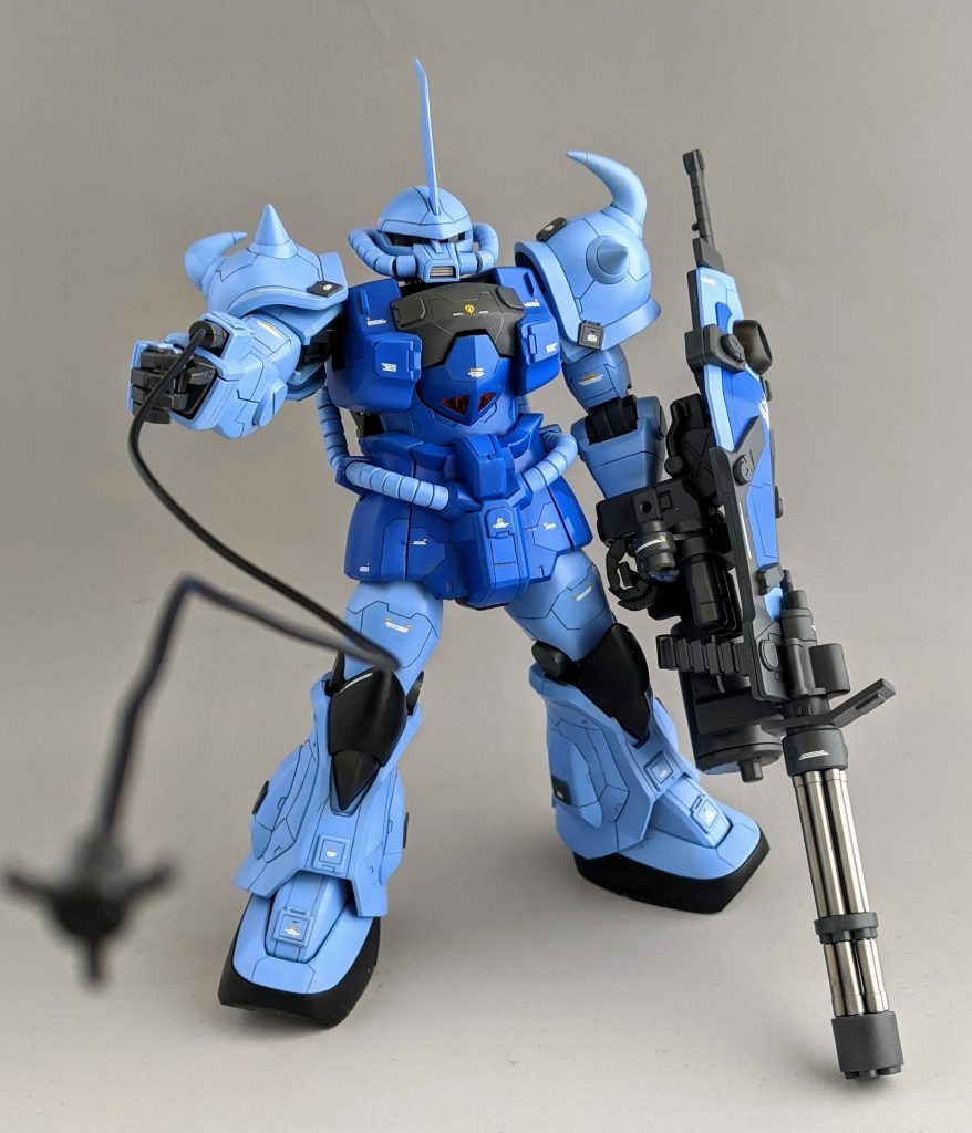 MGグフカスタム塗装完成品–5枚目/制作者：kenshira0123