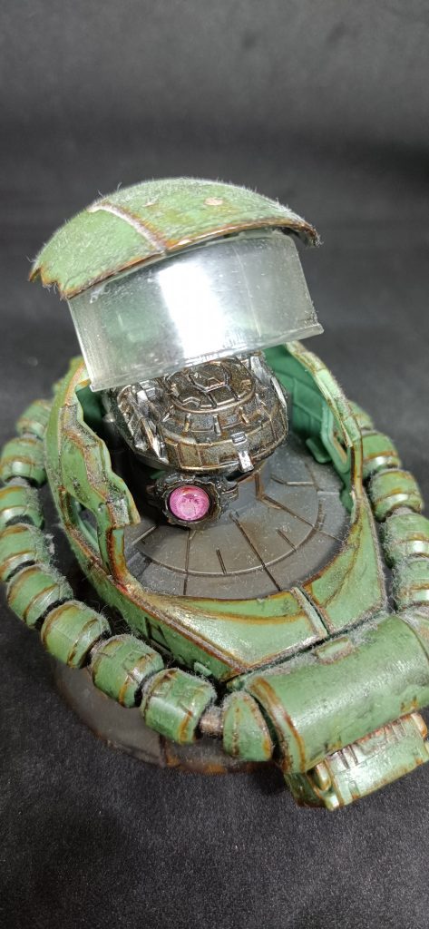 ザクヘッドの内部にもサビ塗装しました！