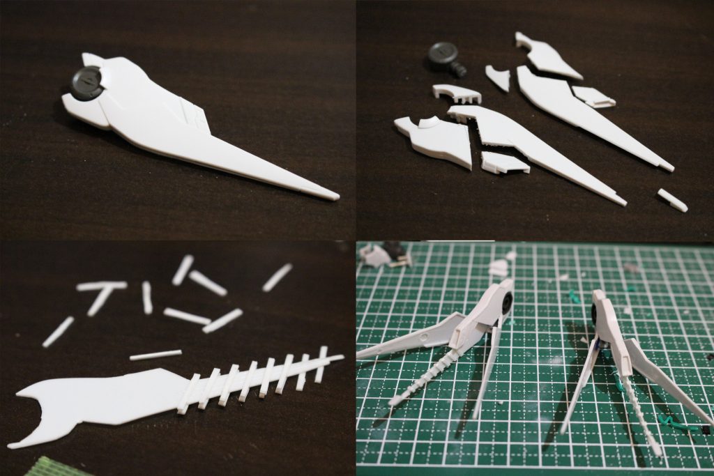 スラスターの改造細かくバラして開閉できるよう改造してます。