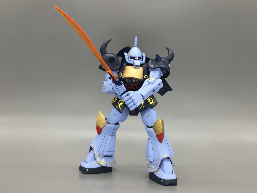 1/144でマクベ専用グフを制作(ネイルシールを使ってます。)–3枚目/制作者:タンガンク
