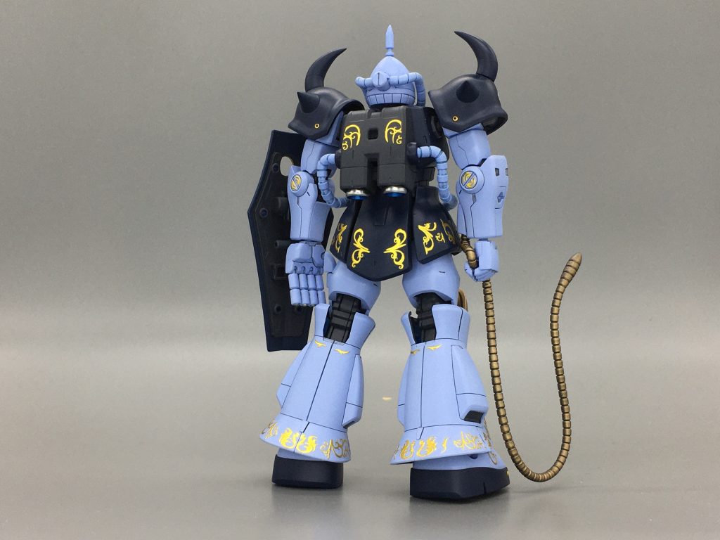 1/144でマクベ専用グフを制作(ネイルシールを使ってます。)–2枚目/制作者:タンガンク