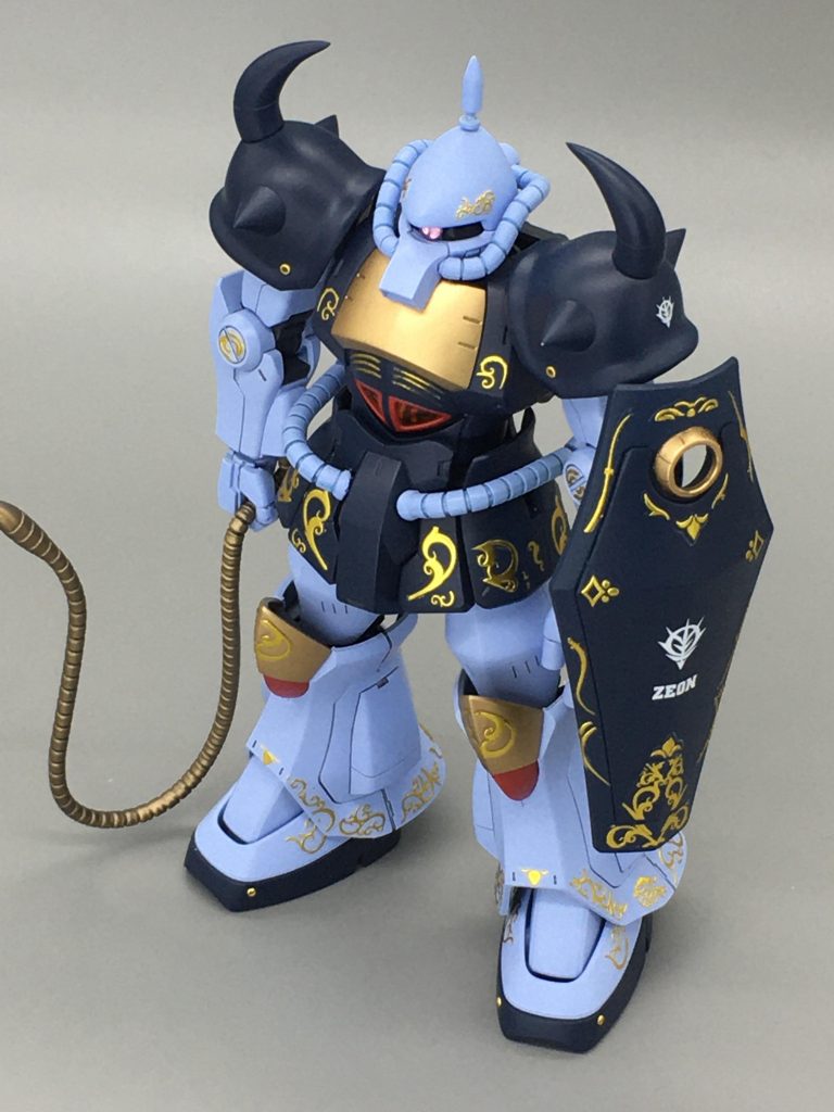 1/144でマクベ専用グフを制作(ネイルシールを使ってます。)–4枚目/制作者:タンガンク