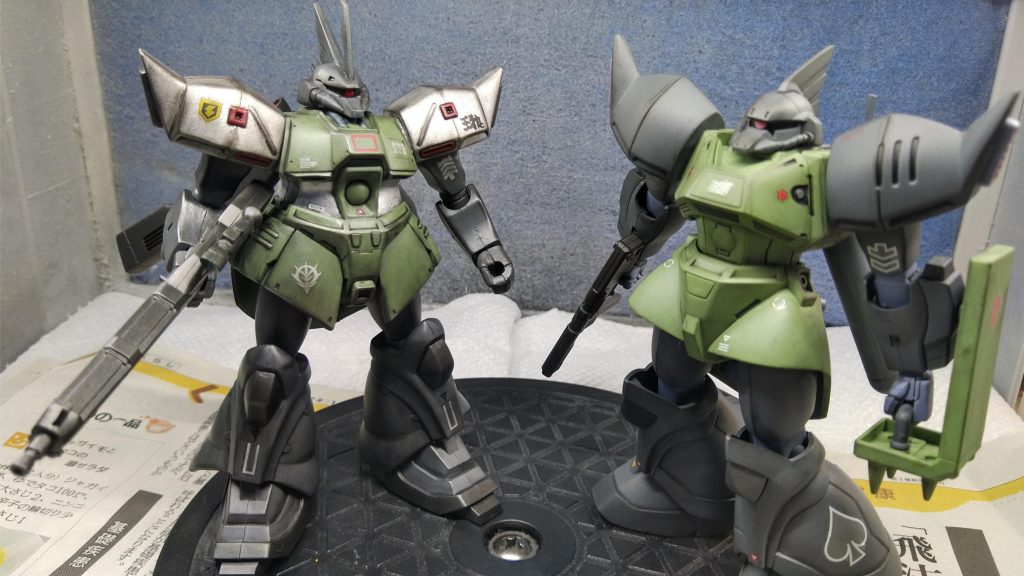 以前作ったマリーネと。マリーネのほうがでかいのですよ。