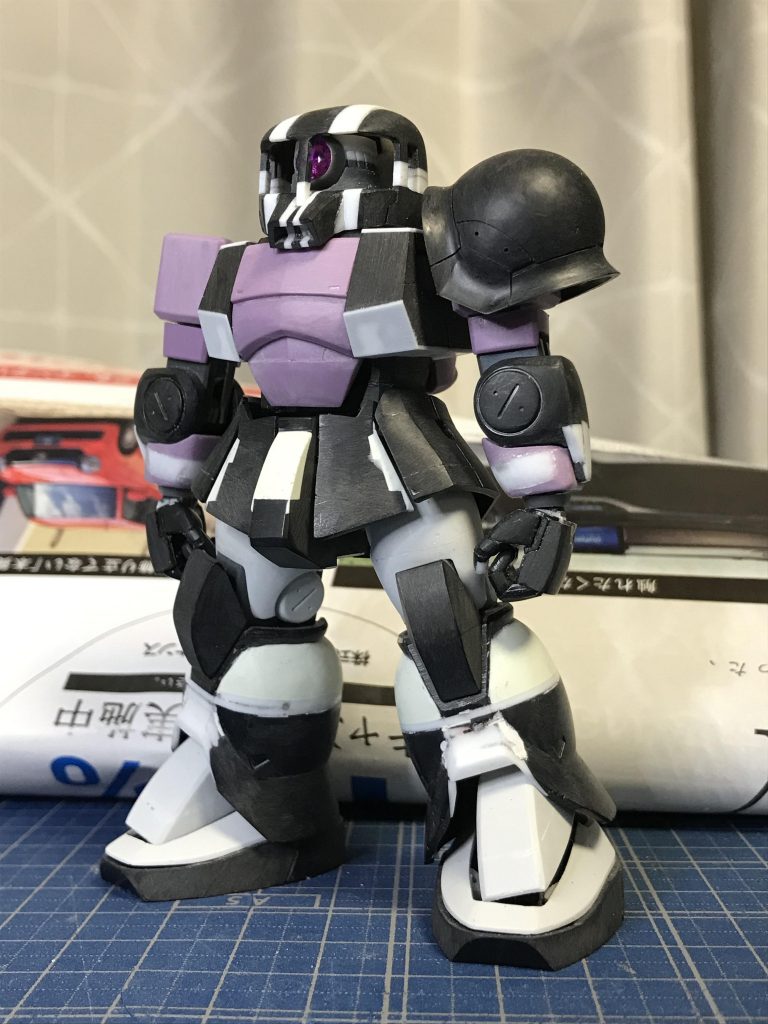 これが、形状の確定画像です。ここから、面処理&ディテ追加後、塗装してます。こちらの作品は、HJオラザクに応募してます。私の地域では、HJをまだ入手できないため、結果は不明です。どうなったのかなぁ(-_-;)最後までご覧いただきありがとうございました。