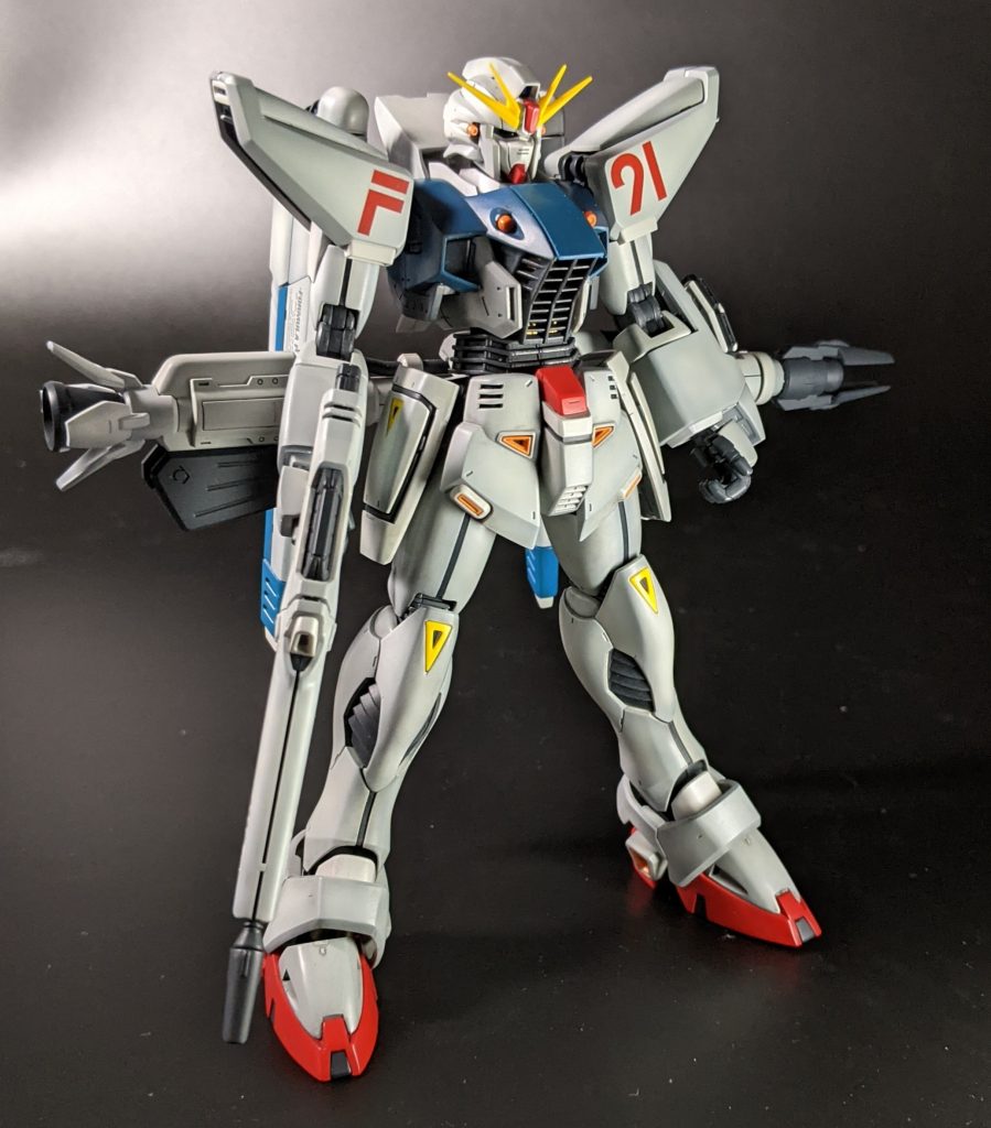 フル装備、ビームランチャーはもっとしっかりマウント出来ると良いのになぁ😑