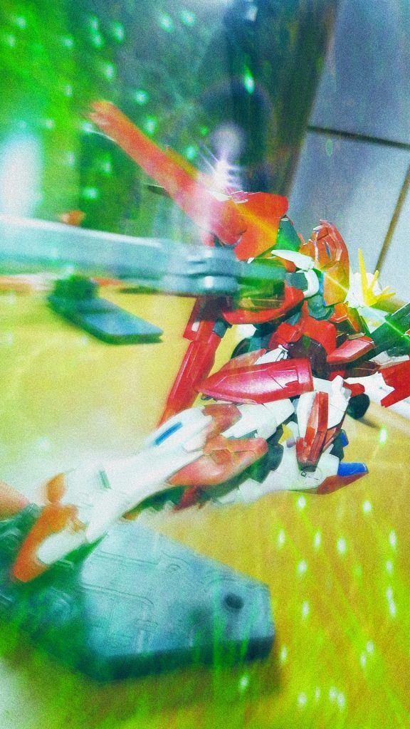 GNドライヴ5基による高速移動!5基も積んでたら粒子量もすごいことになりそう笑