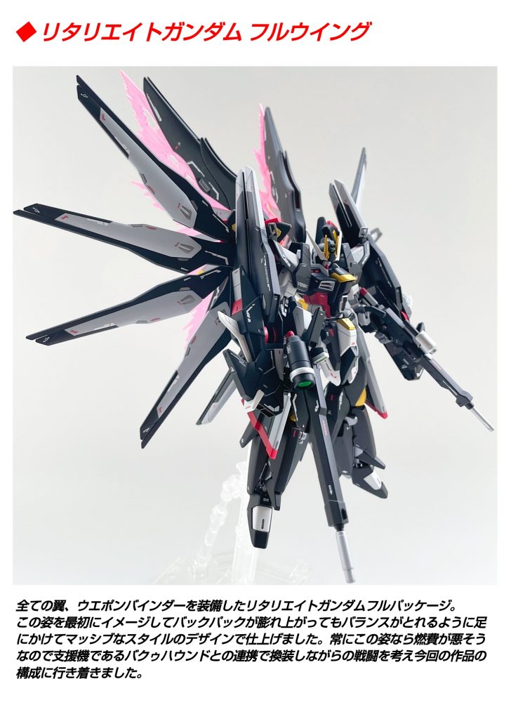 HGBF ストライクフリーダム  リタリエイト フルウィング & リタリエイトバクゥハウンズ–2枚目/制作者：Ririto