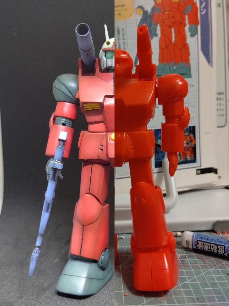 旧キット1/144ガンキャノン–9枚目/制作者：ナカシー