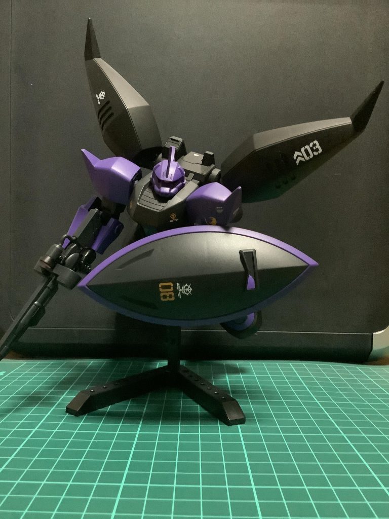 このアングルが個人的なお気に入りです(^^)今回は、納機されて間もない機体として製作したので、ウェザリングは一切していません。今回のテーマの1つとして、ウェザリング無しで綺麗に作るというものがありました。若干怪しい所もありますが、何とか達成出来たかなと思っています(笑)使い込まれた機体もカッコいいですが、ピカピカの新品も良いものです(^^)GBSイベントも始まるそうなので、そちらの方にも参加していきたいと思います。それでは今回はこの辺で。ご覧いただきありがとうございました!