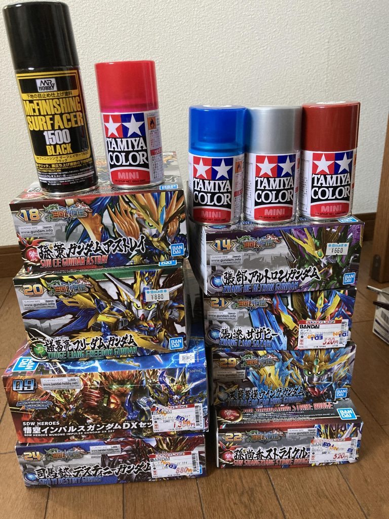 使用キット、塗料です。