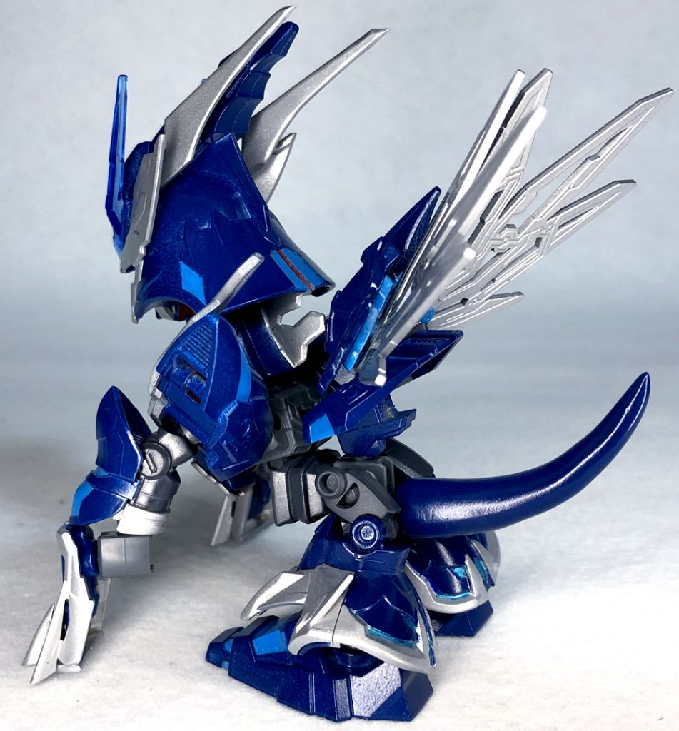 MA時バックショット羽とフロントアーマーがうまく合わさるように改造ディアルガの扇状のモチーフに近づけました♪