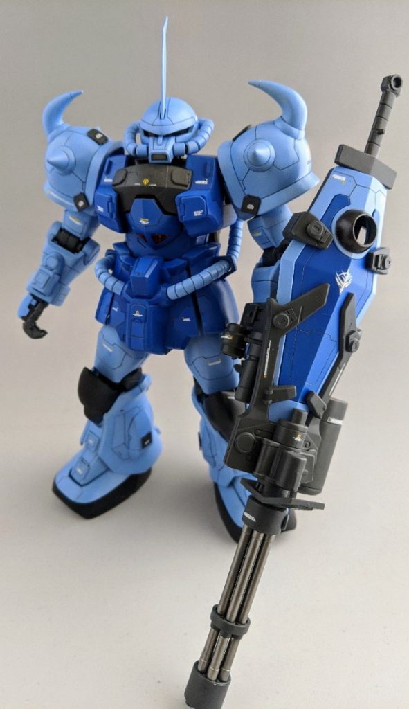 MGグフカスタム塗装完成品–3枚目/制作者：kenshira0123