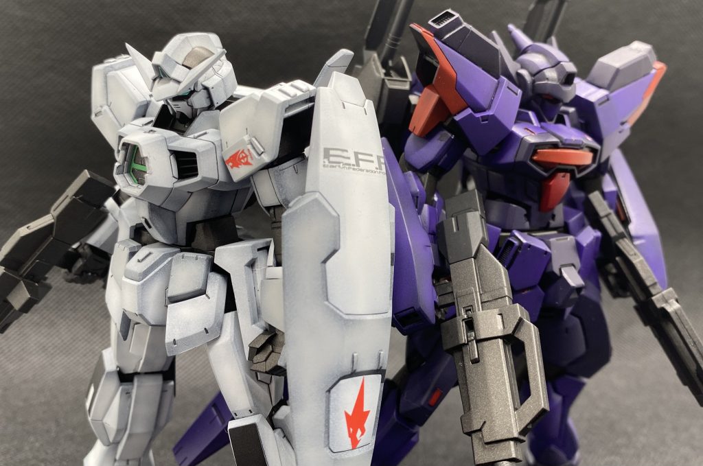 最後は前作のAGE−1と一緒に。IFの世界線を想像できるのは、ガンプラの楽しさですね。