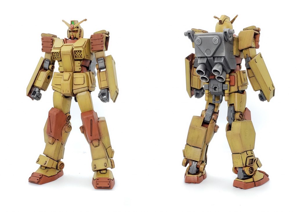 本体のみ。胴体や脚部はフルアーマーガンダムを参考にしています。