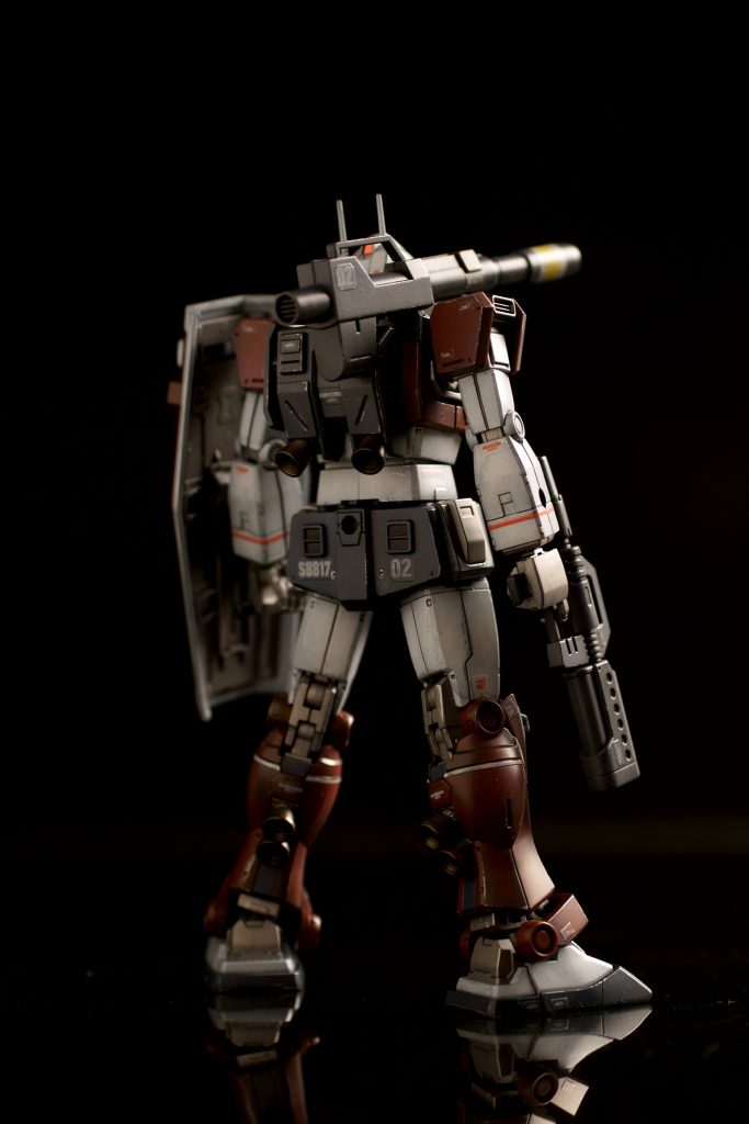 関節の色は他からの使いまわしなのですが明るい色になっちゃってちょっと後悔しました。でもま、丹念にウェザリングしてみたら丁度良くなりました。