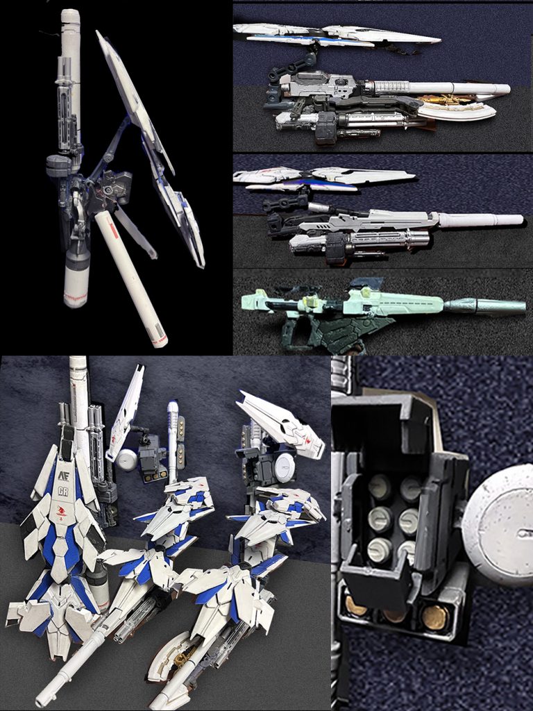 シナンジュのランドセル移植とかプロペラントタンク追加とか。。