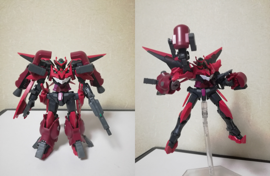 決戦形態　アストロガンダム  FA（フルアメイジング）ノーマルアームズの上からFAブースターをまとった形態．手足に外装をまとう鎧武者モチーフの通常形態，背部と腕部に武装を集中させたボクサーモチーフの強襲形態の2形態を切り替えて戦う．