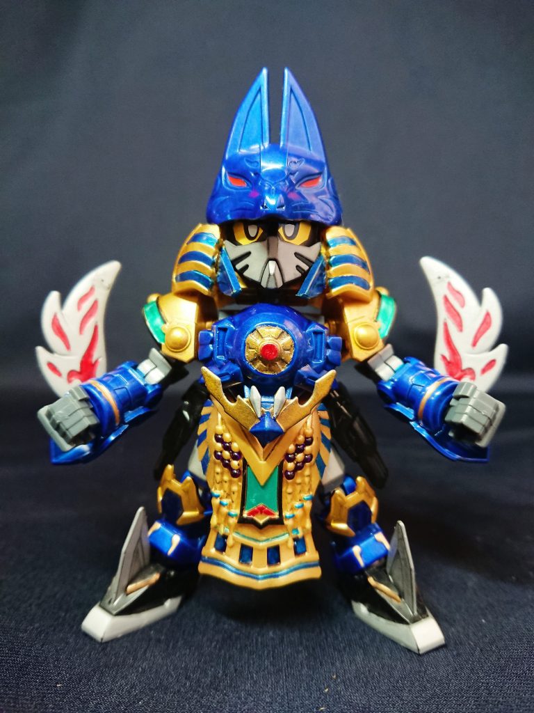 今回はミキシングで新しい機兵の制作です。と言ってもデザインは某ムゲンなファラオ。サガシリーズ、戦隊ロボに続く新しいモチーフ制作です。