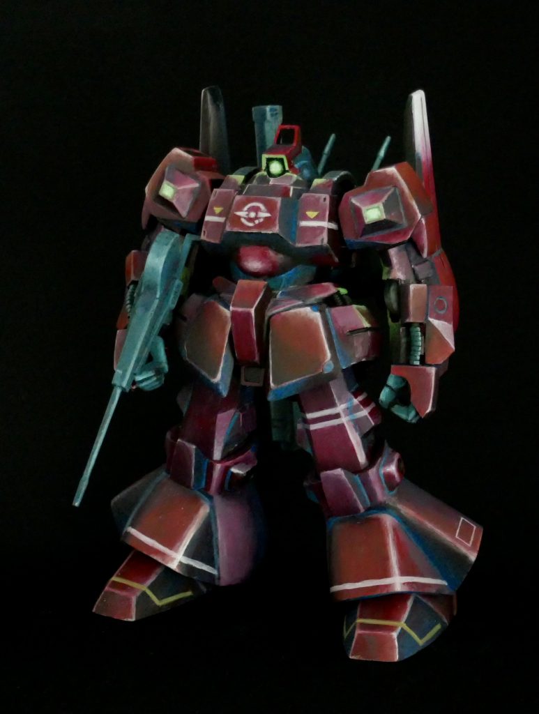 元々キットの出来が素晴らしいので改造せず作成しました。今回はグリザイユ技法を使って陰影を描き込んだ後にカラーを塗装しています。