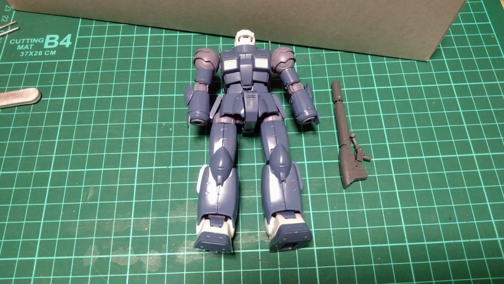 今回はちゃんと仮組から、追加のキャノンはジャンクパーツから追加