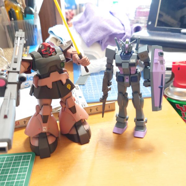 ＨＧシャア専用ドムＶＳＧ−３ガンダム