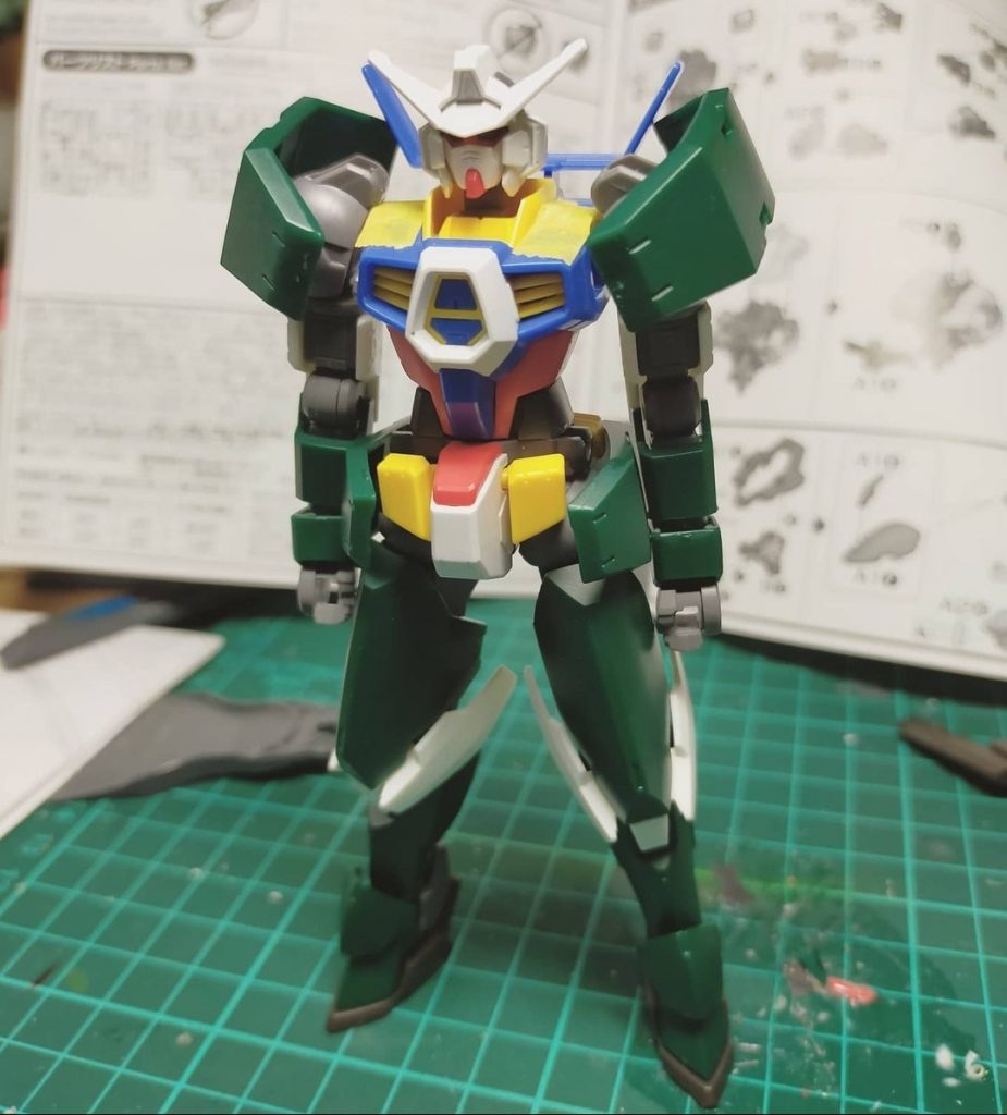 元々はRe:RISEをみながら作っていたレギンレイズがAGE1とすごく相性がいい事を知ったところから制作が始まりました。